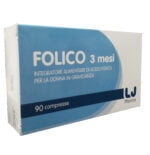 LJ Pharma Folico 3 mesi Integratore Alimentare Gravidanza 90 compresse
