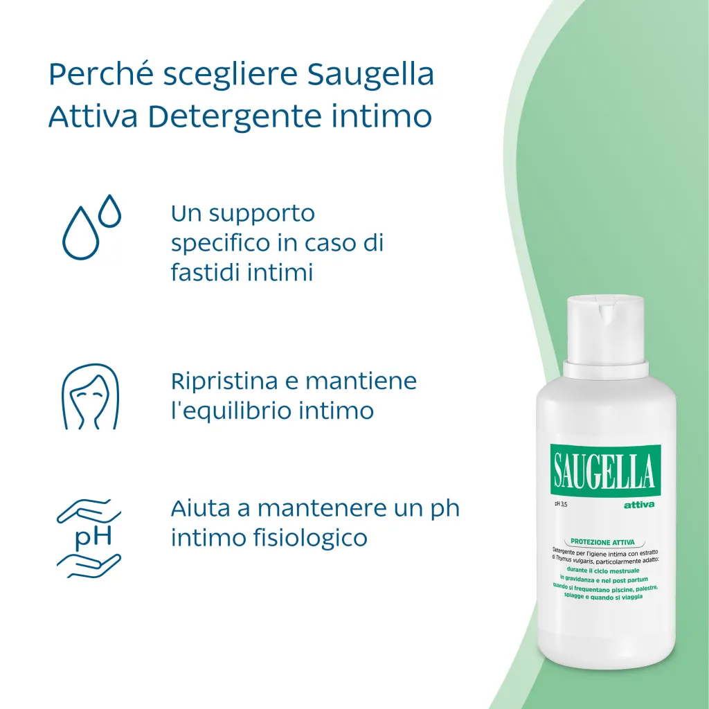 Saugella Attiva Detergente 500 ml - immagine 3