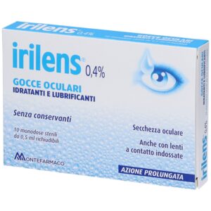 Irilens Gocce Oculari 10 Monodose Sterili da 0,5ml Richiudibili