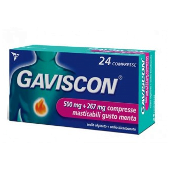 Gaviscon 24 compresse 500 + 267mg