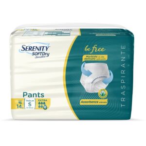 Serenity Soft Dry Pants Be Free Slip Pull Up Mutandina Assorbente Extra Taglia S 14 Pz