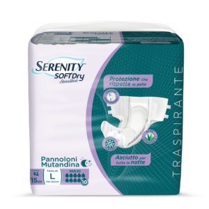 Serenity SoftDRY Sensitive Pannolone Mutandina Maxi Tag. L 15 Pz