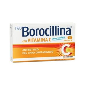 NeoBorocillina con Vitamina C senza Zucchero 20 Pastiglie