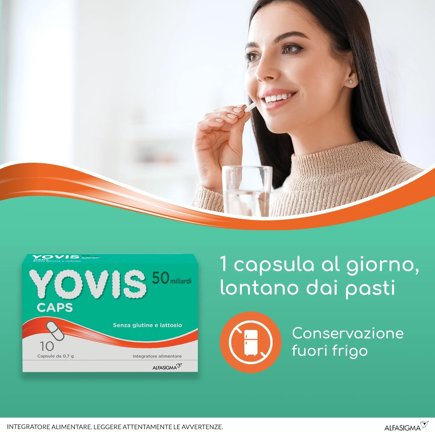 Yovis caps 50 Miliardi di Fermenti Lattici Probiotici Vivi 10 Capsule da 0,7 g - immagine 3