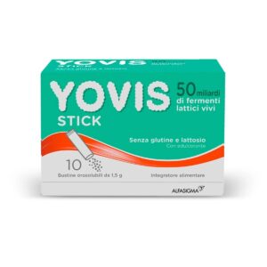 Yovis Stick 50 Miliardi di Fermenti Lattici Probiotici Vivi 10 Bustine Orosolubili