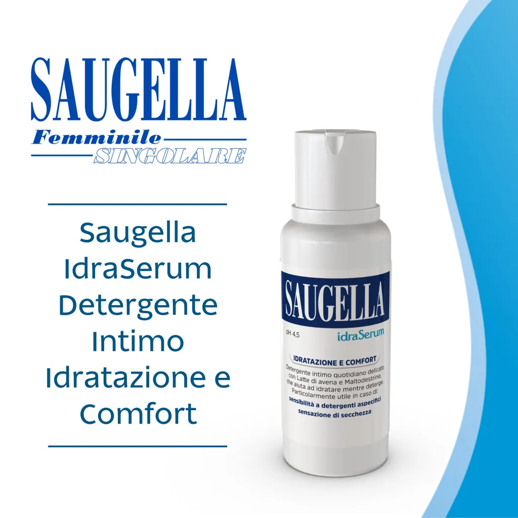 Saugella Idraserum Detergente intimo pH 4.5 200ml - immagine 2
