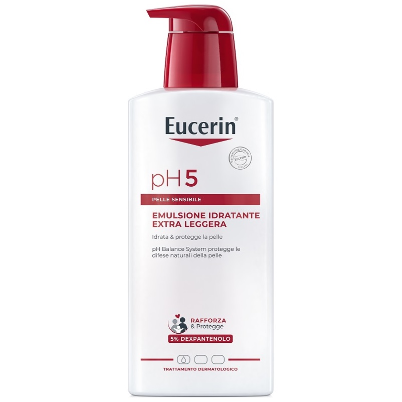 Eucerin pH5 Emulsione Idratante Extra Leggera Pelle Sensibile e Secca 400ml