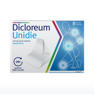 Dicloreum Unidie 8 Cerotti Medicati Ibuprofene 136mg
