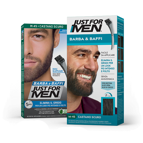 Just For Men Colorante Barba e Baffi M45 Castano Scuro