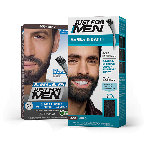 Just For Men Colorante Barba e Baffi M55 Nero
