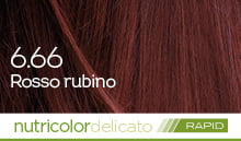 BioKap Nutricolor Delicato Rapid 6.66 Rosso Rubino