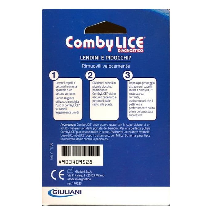 CombyLice Diagnostico Per Rimuovere Lendini e Pidocchi