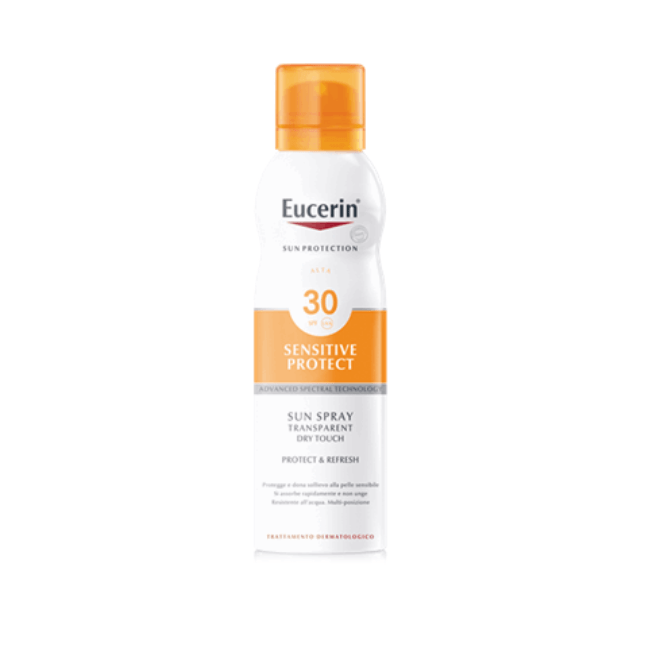 Eucerin Sensitive Protect Sun Spray Transparent Dry Touch SPF 30 200ml