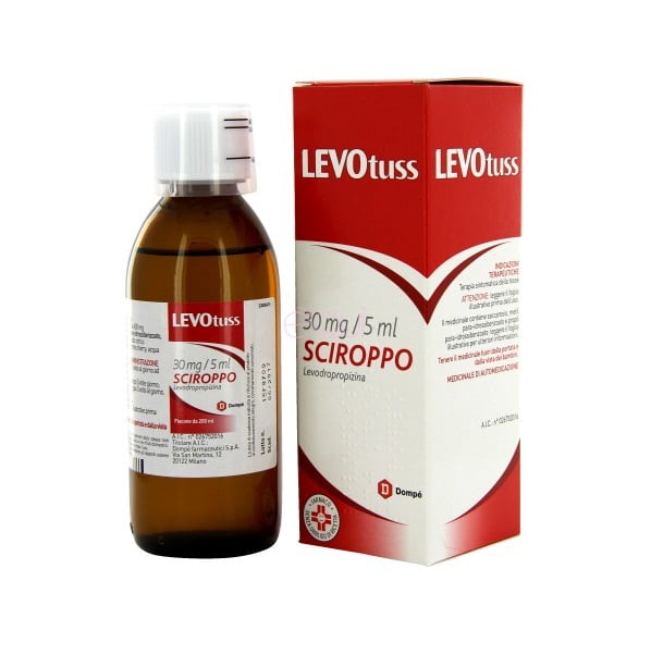 Levotuss sciriroppo 200ml 30mg/5ml