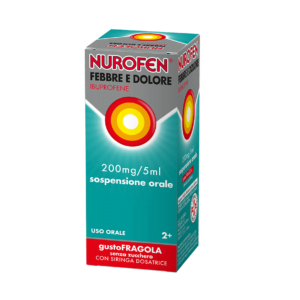 Nurofen Febbre Dolore Sciroppo Bambini Gusto Fragola 200 mg/5 ml