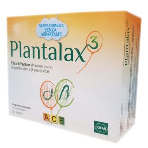 Plantalax 3 Integratore Alimentare Fibra di Psyllium Gusto ACE 20 bustine