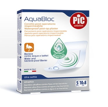 Pic Solution Cerotto Post Operatorio Impermeabile AquaBloc 10x8cm 5 pz