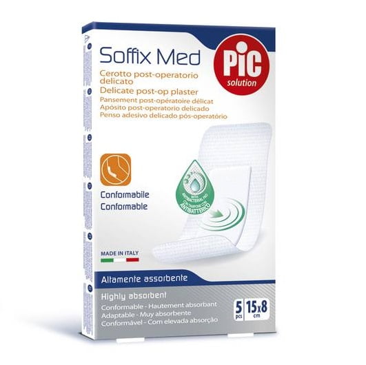 Pic Solution Cerotto Post Operatorio Soffix Med 15x8cm 5 pz