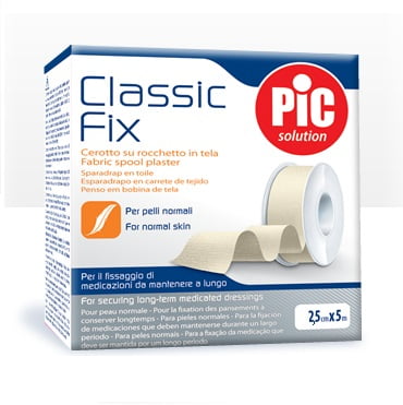 Pic Solution Cerotto in Tela Bianca Classic Fix 2,5cm x 5m