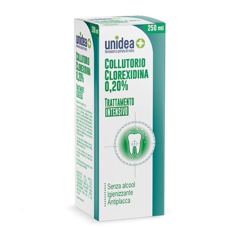 Unidea Collutorio Clorexidina 0,20% Trattamento Intensivo 250ml