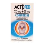 Actifed 12cpr 2,5mg+60mg