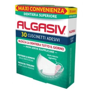 Algasiv Cuscinetti Adesivi Dentiera Superiore 30 pz
