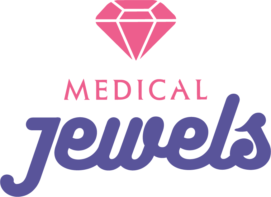 Medical Jewels Orecchini Anallergici 116 Zircone con Pendente Viola
