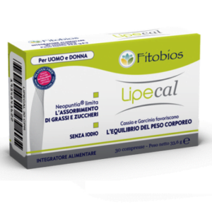 Fitobios LIPECAL 30cpr Limita L'assorbimento di Grassi e Zuccheri