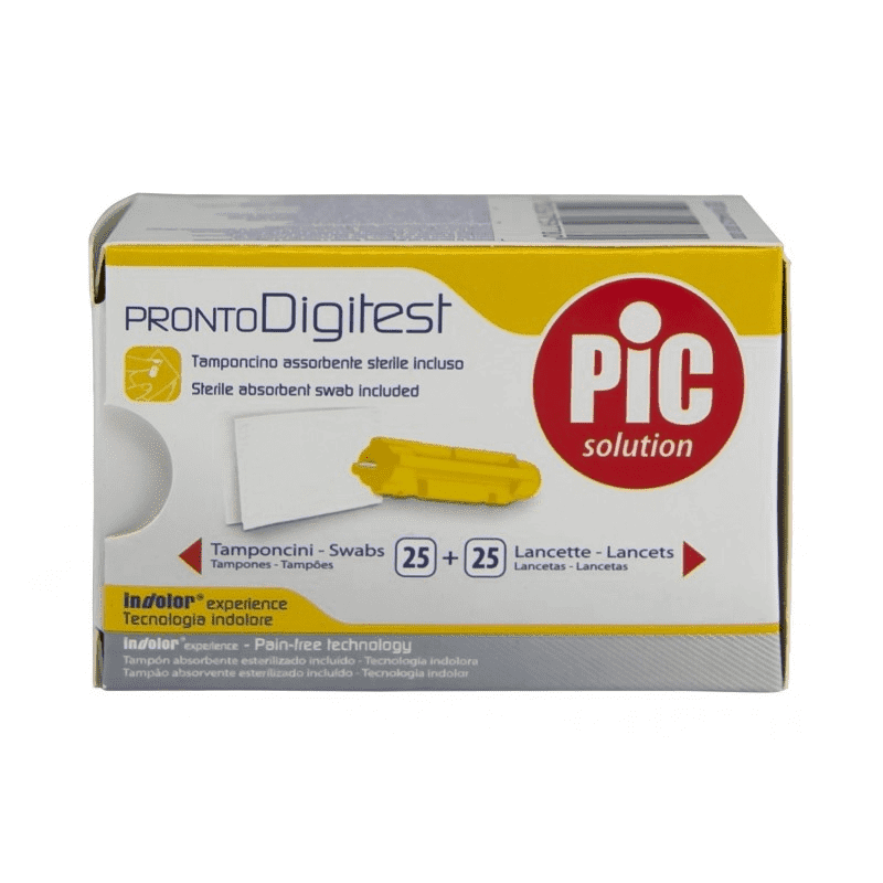 Pic Solution Pronto Digitest G30 Lancette + Tamponcini Per Misurazione Glicemia