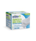 Unidea Compresse di Garza Sterili in Puro Cotone 18 x 40cm 12pz