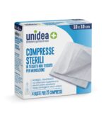 Unidea Compresse di Garza Sterili in Tessuto non Tessuto 10x10 cm 100pz