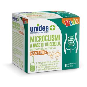 Unidea Glicerolo Camomilla e Malva Bambini 6 Microclismi 3g
