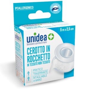 Unidea Cerotto Rocchetto in Tessuto non Tessuto 5m x 2,5cm