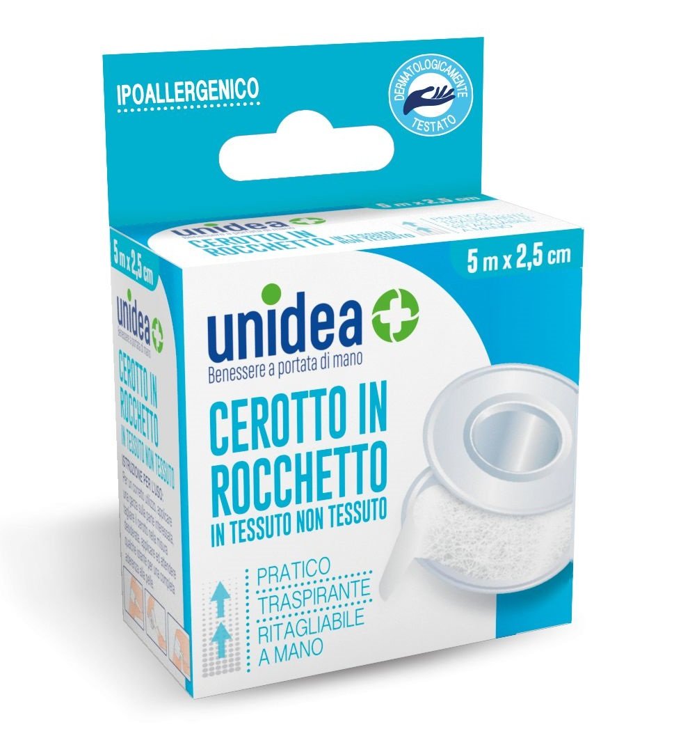 Unidea Cerotto Rocchetto in Tessuto non Tessuto 5m x 2,5cm
