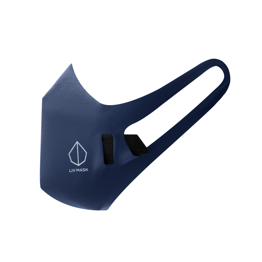 Liv Mask Mascherina di protezione 1 Cover + 1 Filtro Colore Navy - immagine 2