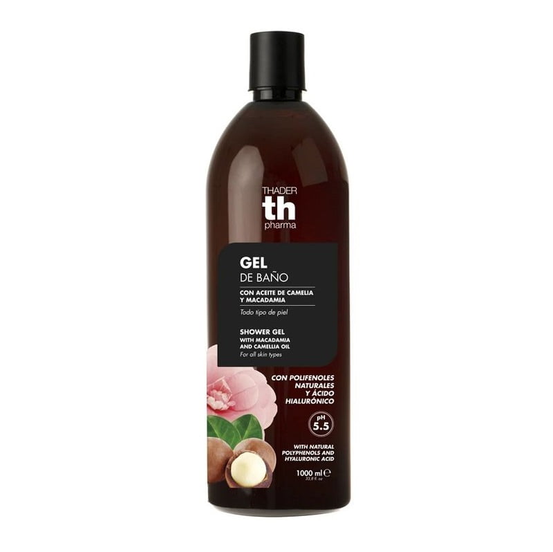 Th Pharma Polifenoli Gel Bagno Doccia Olio di Camelia e Macadamia 1000ml