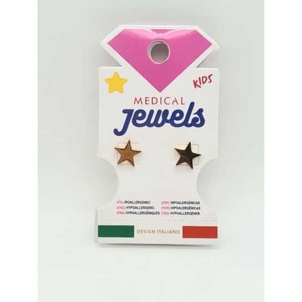 Orecchini Lunghi Donna MILOR Oro 9kt A Stella – Anallergici Made In Italy