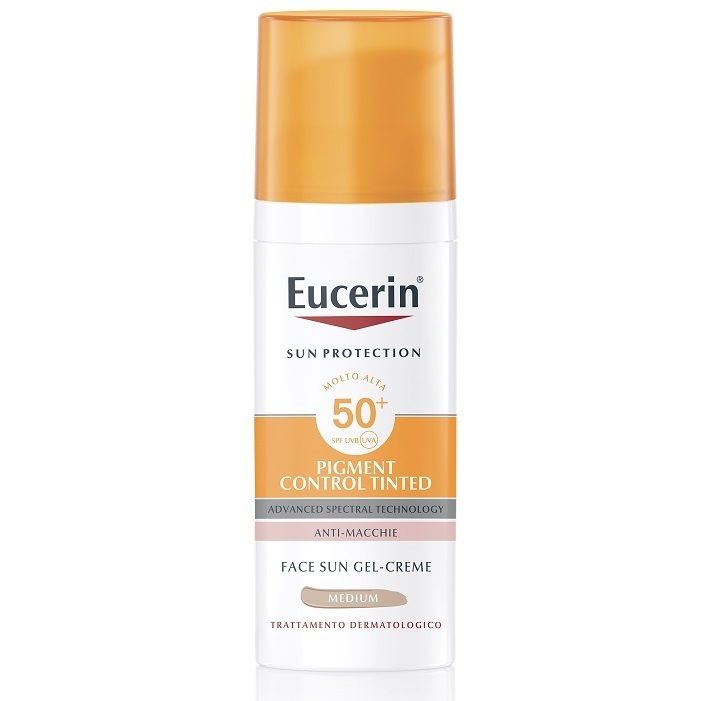 Eucerin Sun Gel - Cream Pigment Control Tinted Medium Iperpigmentazione SPF 50+ 50ml