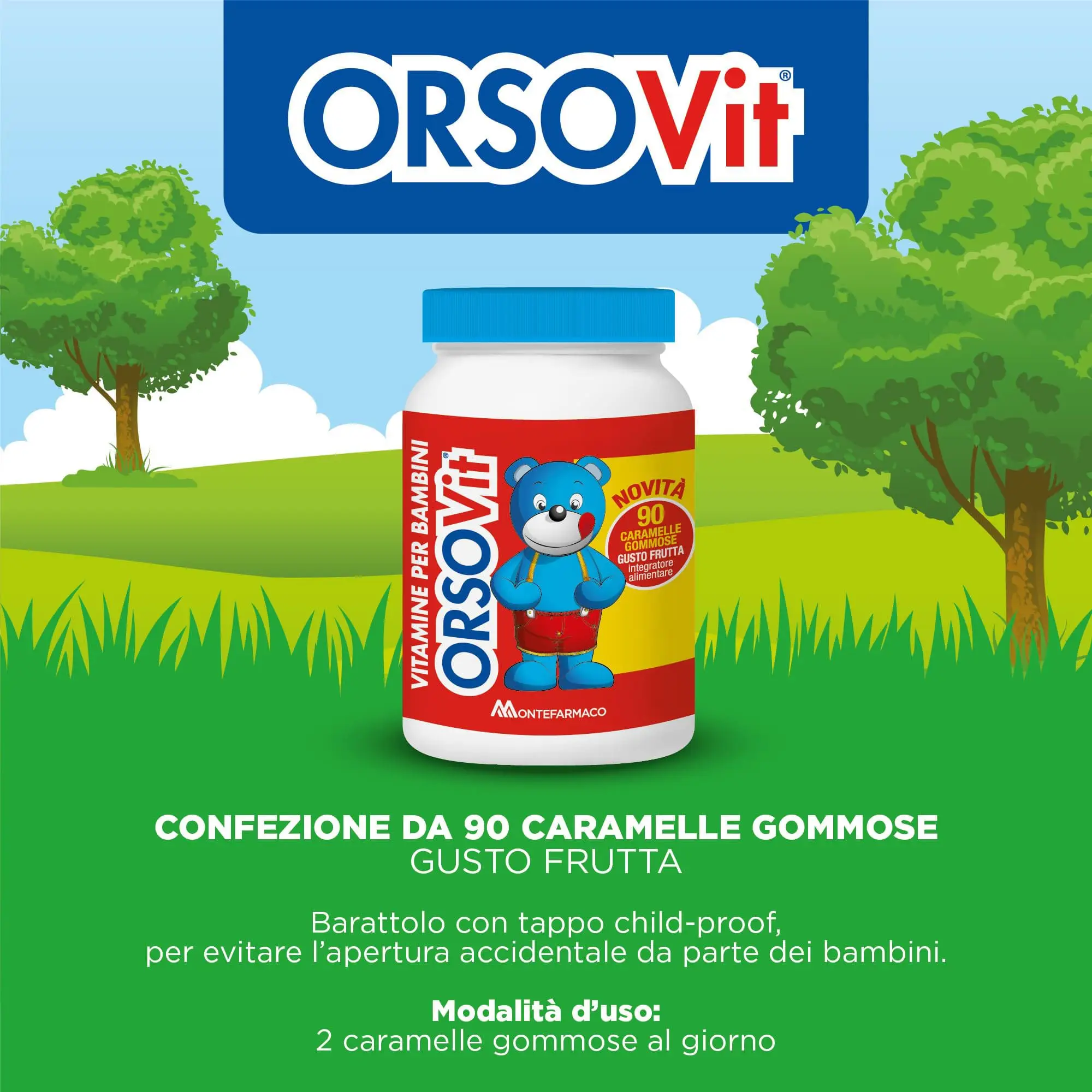 Orsovit Le vitamine gommose per Bambini 90 Caramelle Gommose - immagine 5