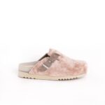 Scholl Slippers Beige Poppy Ciabatta Microfibre Woman Tag. 39