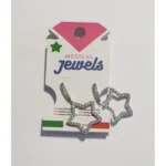 Medical Jewels Orecchini Orecchino Anallergici 284 Pendente con Stella Zirconi