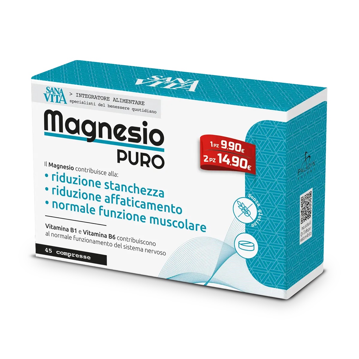 Sanavita Magnesio Puro 45 Compresse Paladin Pharma