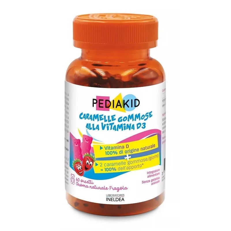 Laboratoires Ineldea Pediakid - 60 Caramelle Gommose Vitamina D3
