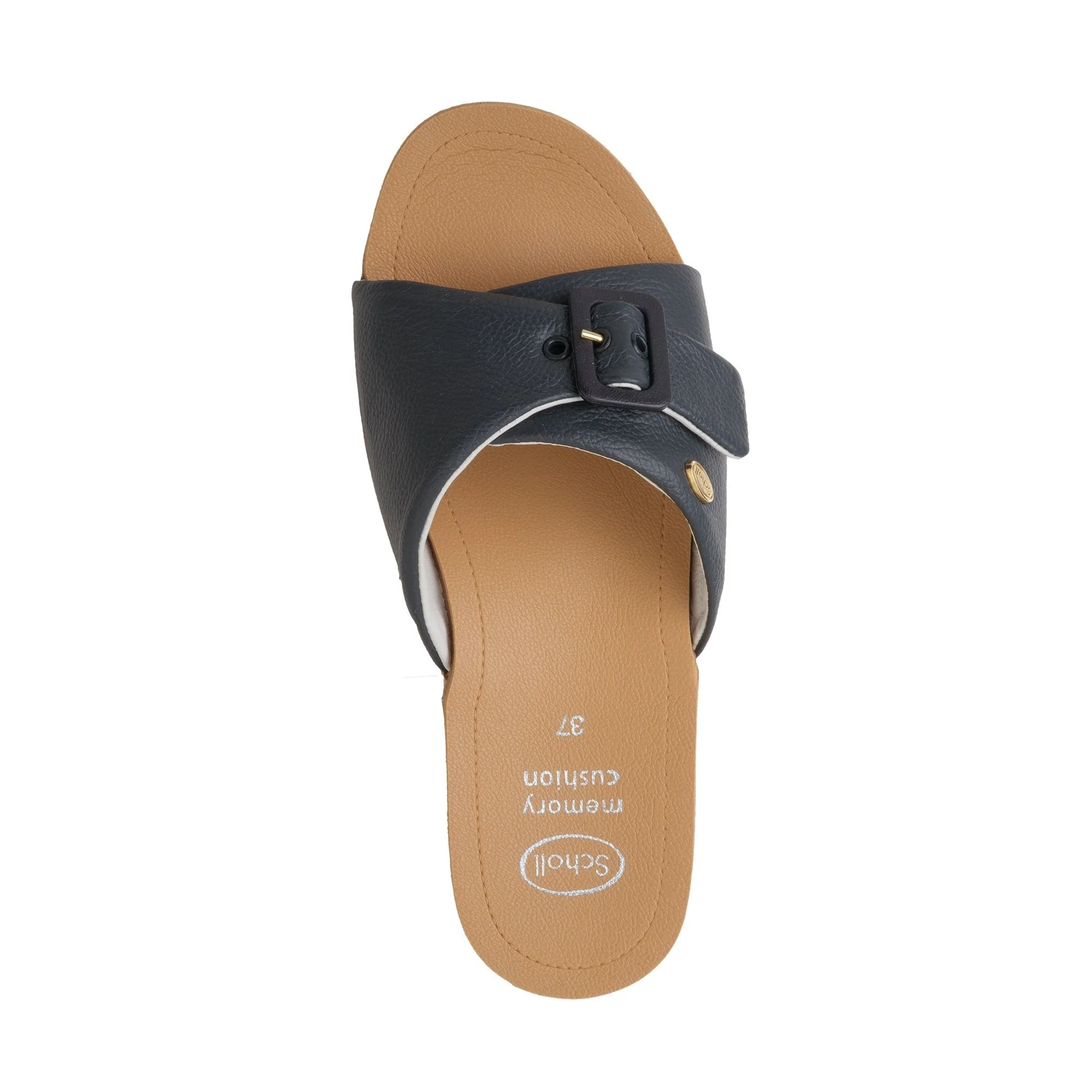 Scholl Wappy Plantare Memory Cushion Sandali Ciabatte Zoccoli Colore Navy Blue tag. 39 - immagine 4