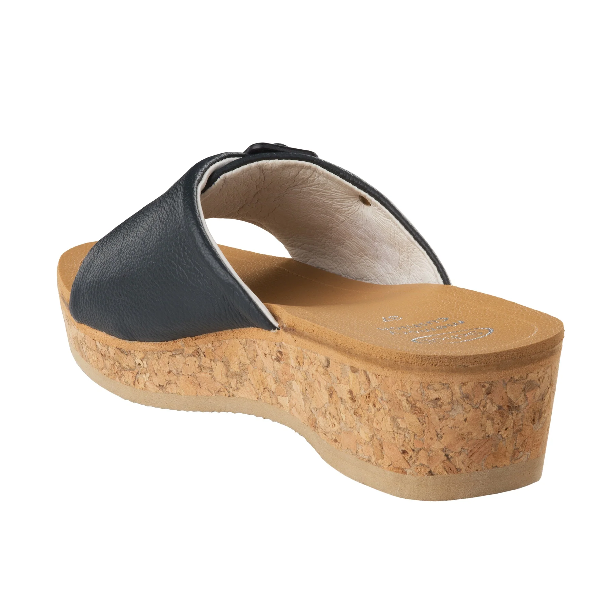 Scholl Wappy Plantare Memory Cushion Sandali Ciabatte Zoccoli Colore Navy Blue tag. 39 - immagine 5