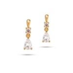 Medical Jewels Orecchini Orecchino Anallergici 381 Pendente pietra goccia bianca