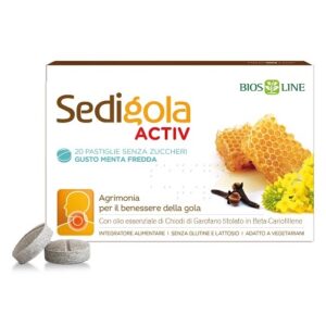Bios Line Apix Propoli Sedigola ACTIV 20 Pastiglie Sanza Zucchero Gusto Menta Fredda