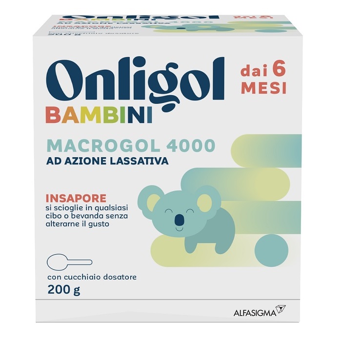Onligol Bambini Macrogol 4000 Azione Lassativa dai 6 Mesi Insapore - immagine 2