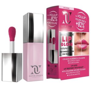 Natur Unique Ialucollagen Lip Gloss Volume XXXL con acido ialuronico e collagene Colore Ciclamino
