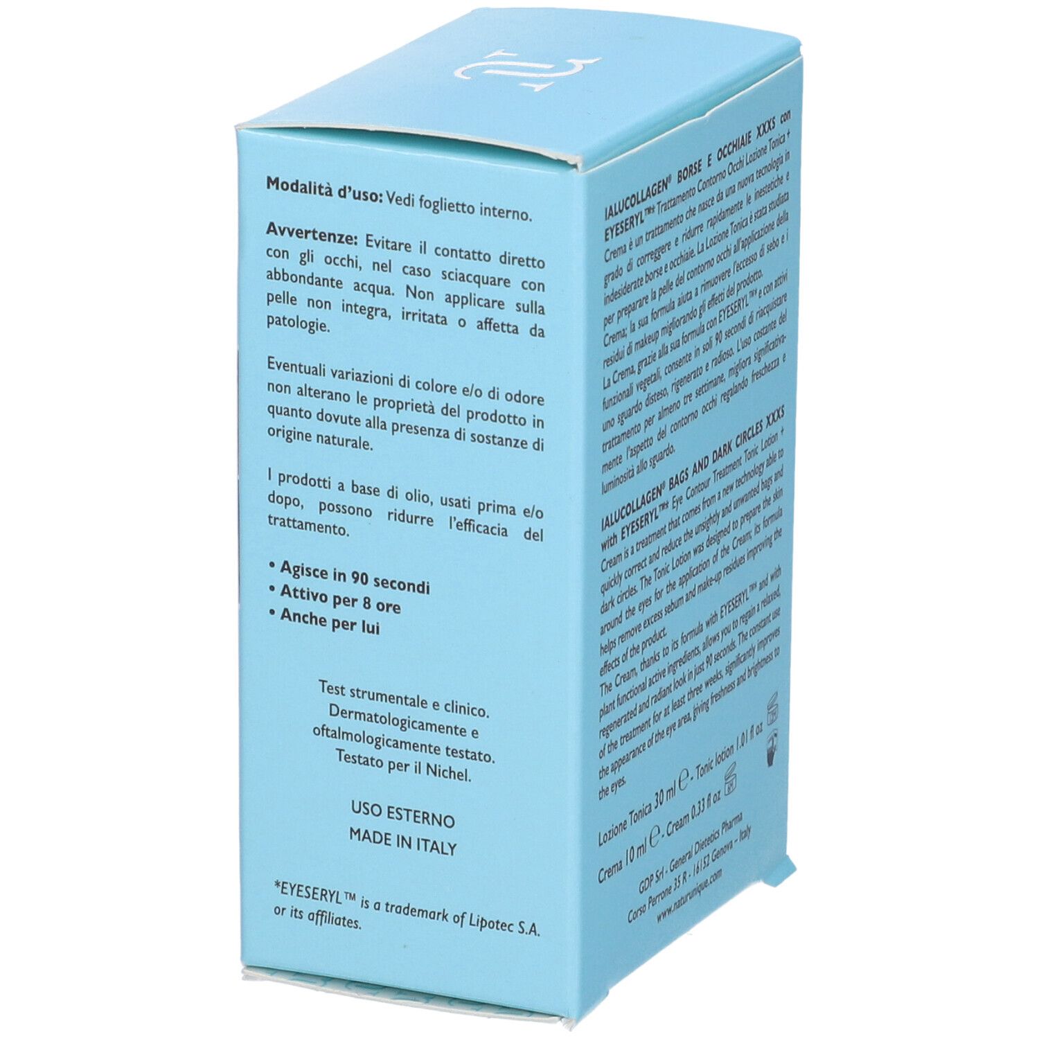 Natur Unique Ialucollagen Borse Occhiaie XXXS con Acido Ialuronico e Collagene - immagine 8